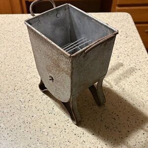 Fries Tinware Mixer Creamer Vintage Metal Kitchen Tool